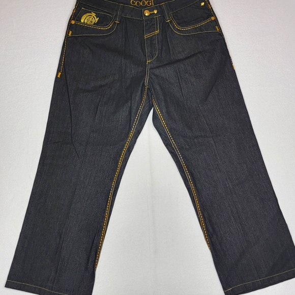 LIKE NEW!! COOGI Embroidered Baggy Jeans Size 38X30. #450 - Picture 1 of 9